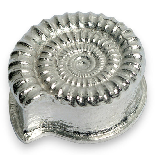Ammonite Fossil  - Pewter Trinket Box