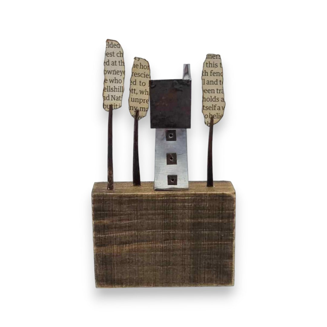 Detached House - Wood/metal sculpture