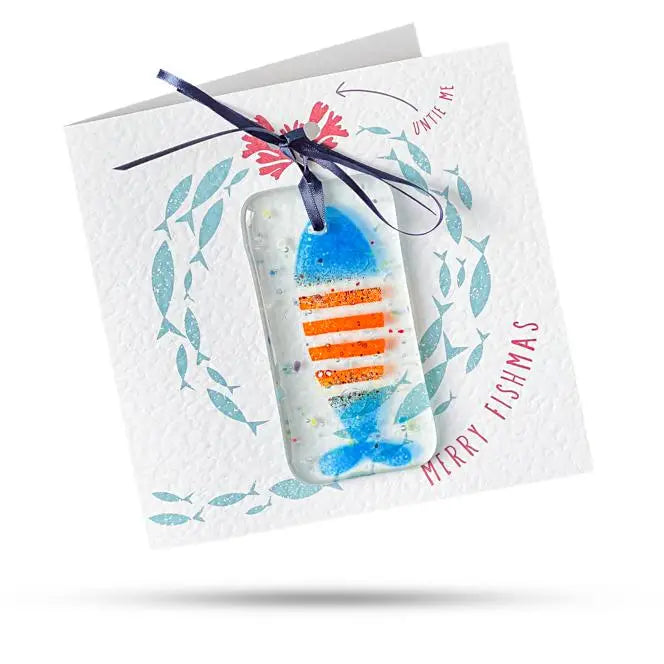 DB - Merry Fishmas Charm Card - Christmas