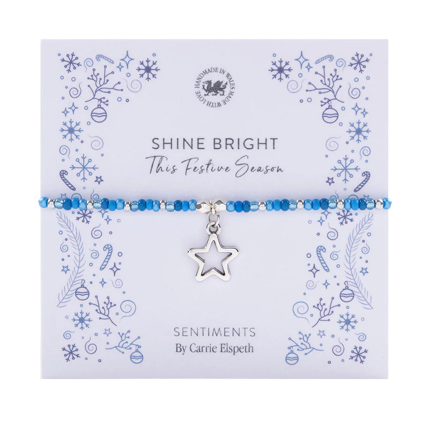 Sentiment Bracelet - "Shine Bright"