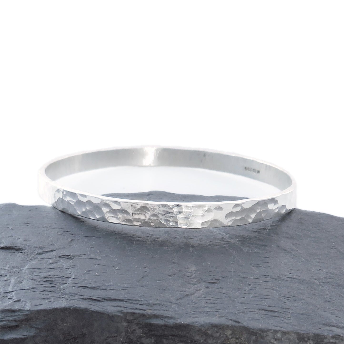 Sterling Silver Dimple - Bangle