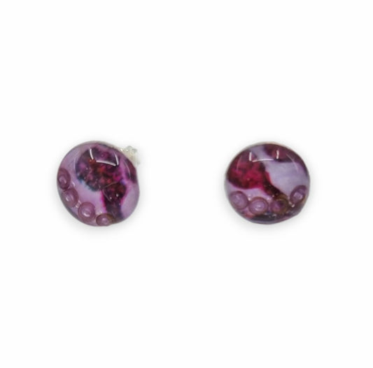 Pink & Purple Stud Earrings