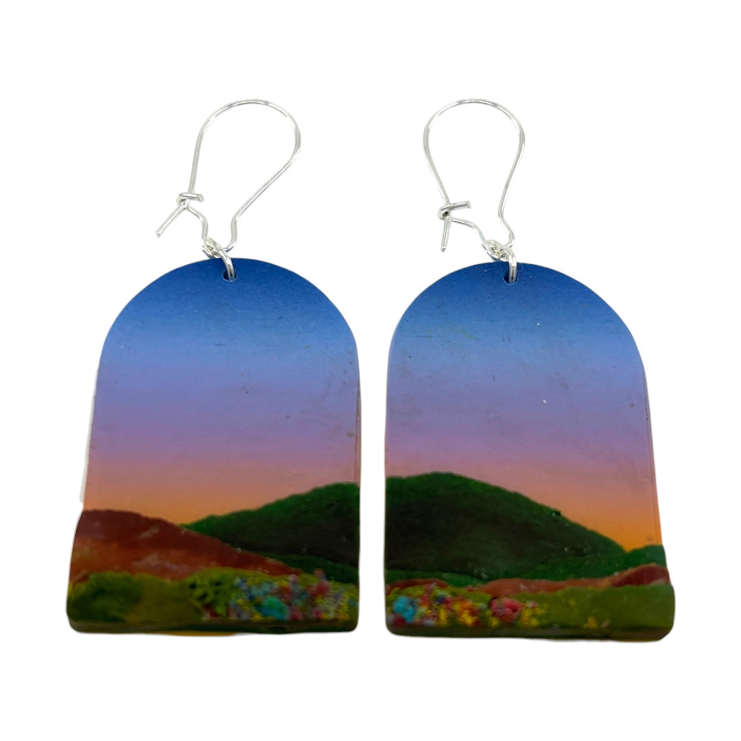 Earrings - Sunset Moors - Polymer Clay