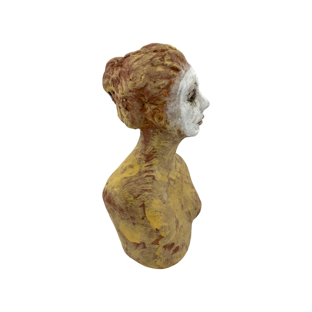 Bust of White Faced Lady - Ceramics