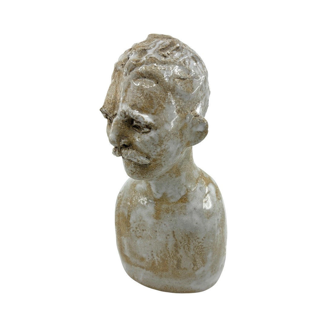 Bust of Moustached Man - Ceramics