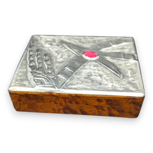 Star (6 section) - Wood and Pewter Box