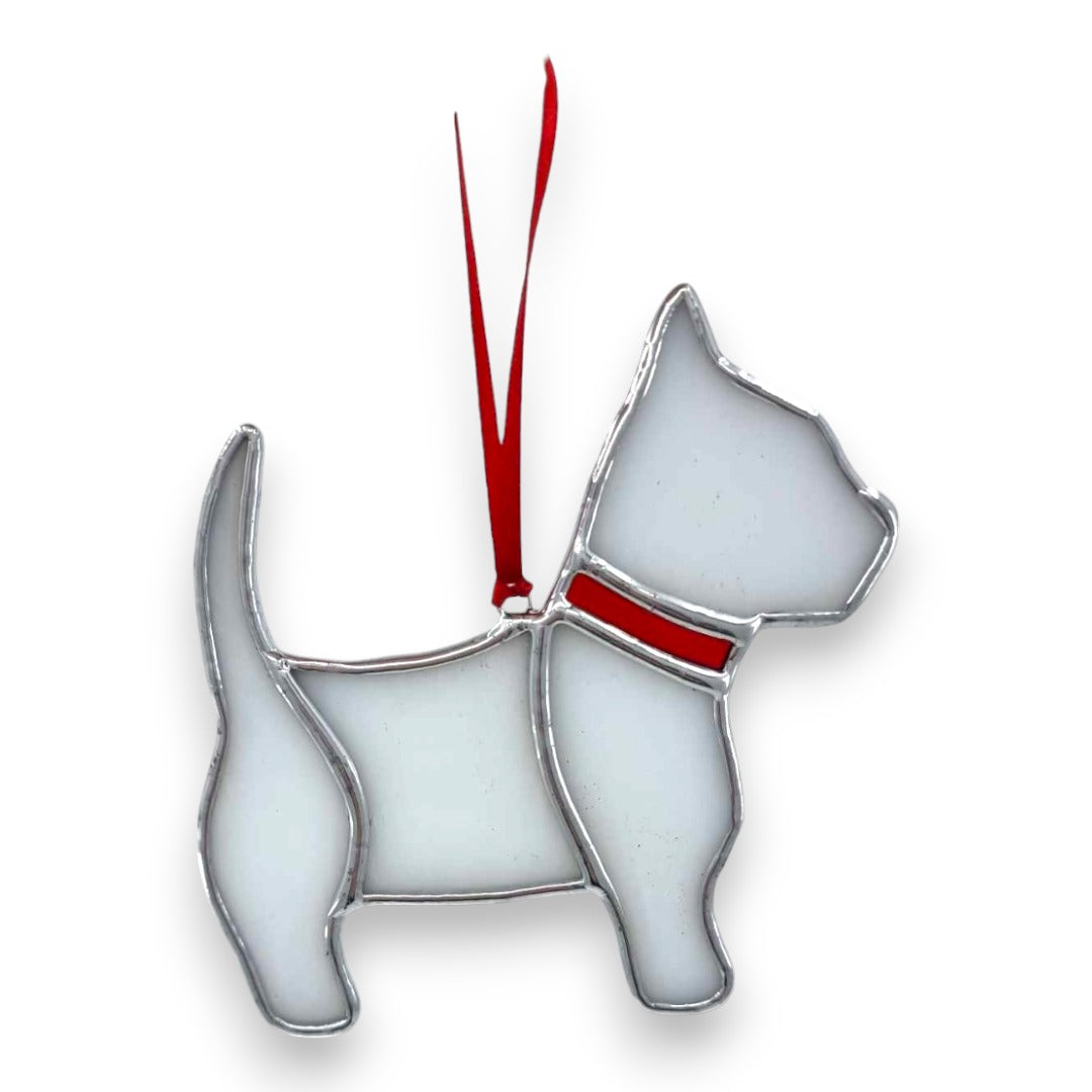 Westie (Large) Hanger/Suncatcher - Stained Glass