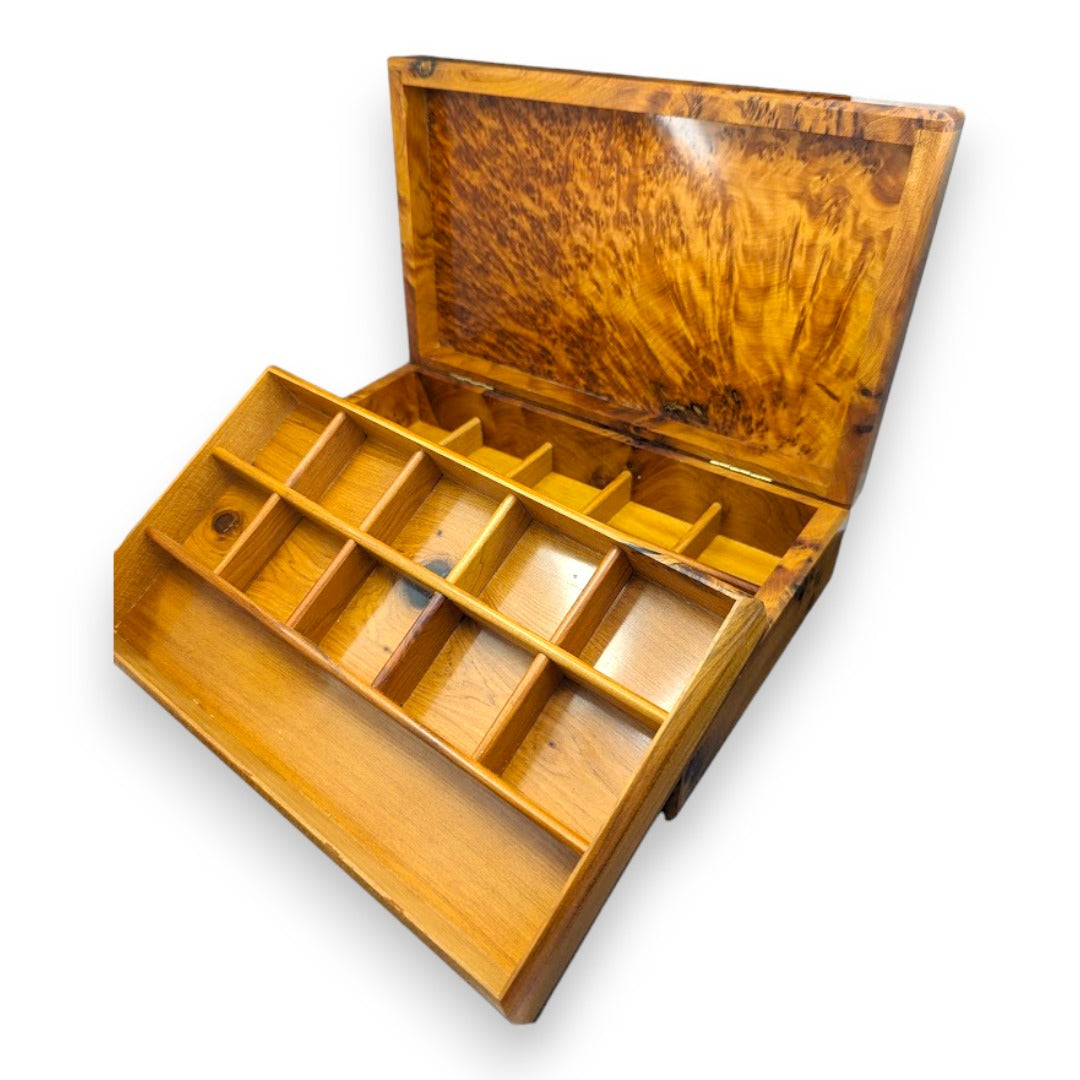 Little Windows (20+2 sections) - Wood and Pewter Box