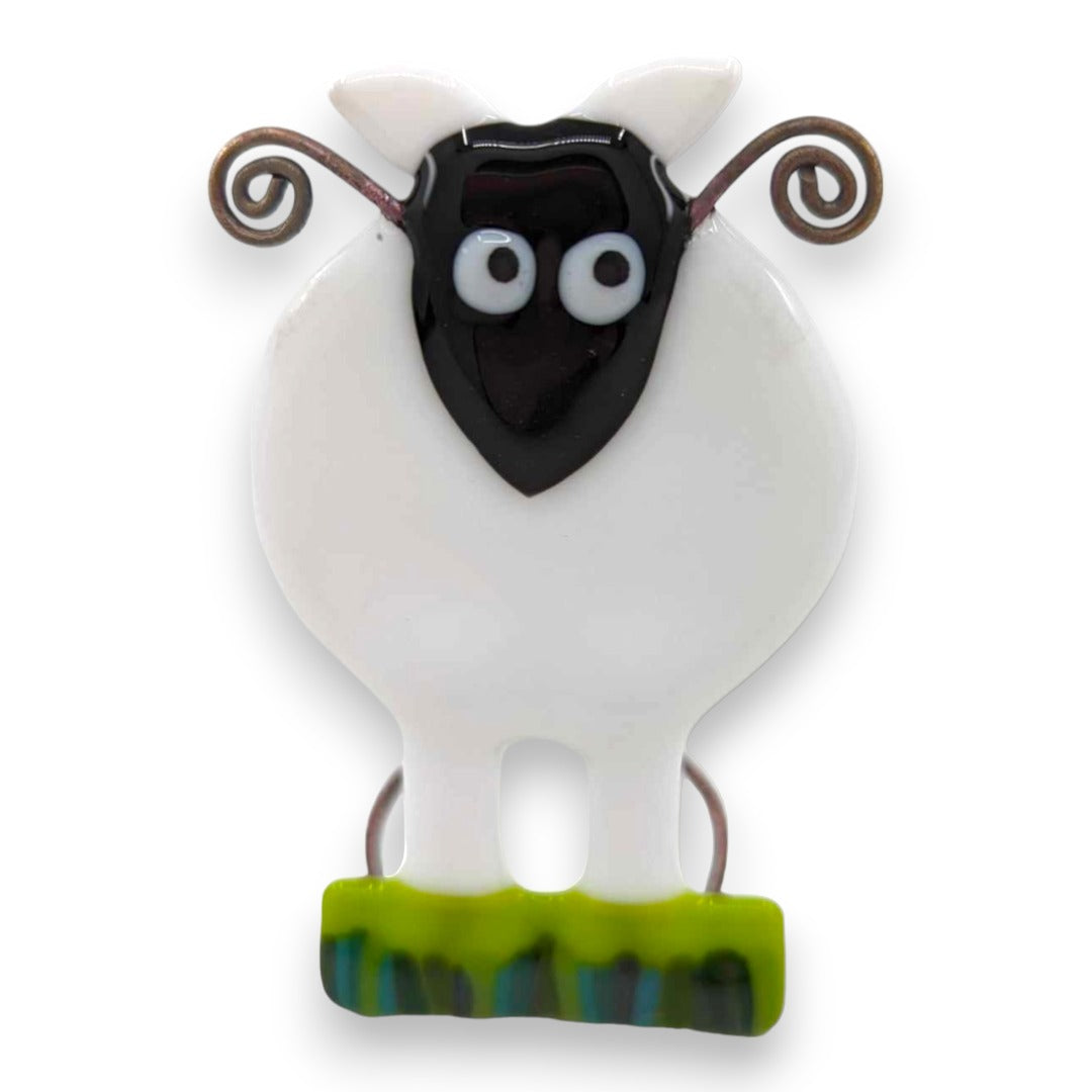 Sheep - Fused Glass