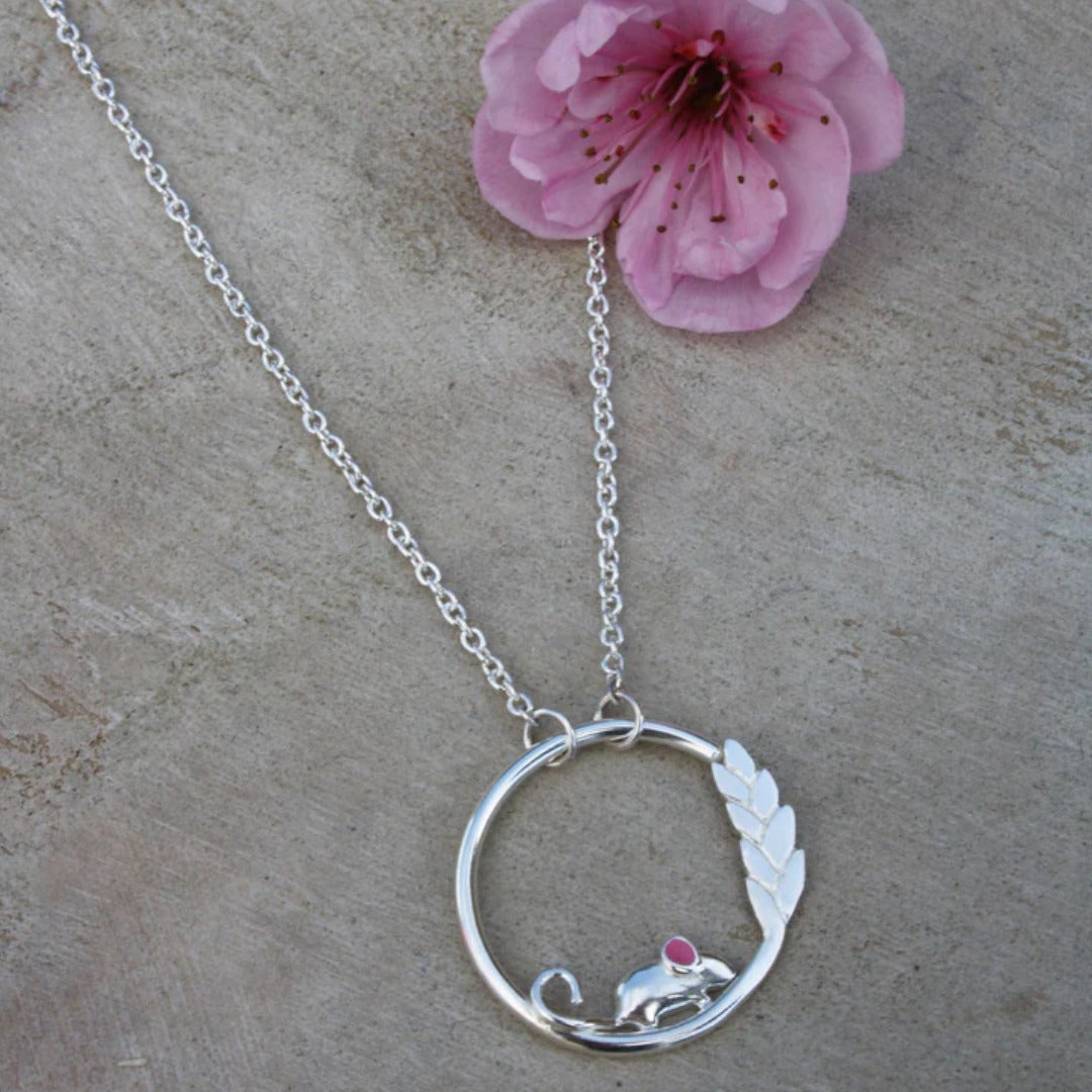 Little Mouse on Corn - Necklace