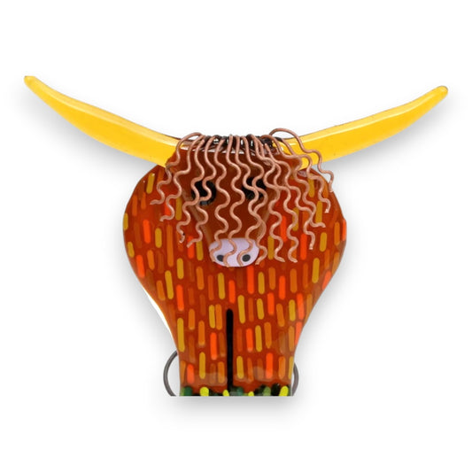 Highland Cow - Fused Glass