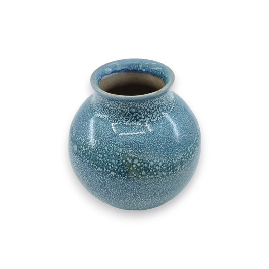 Moon Vase - Speckled Blue