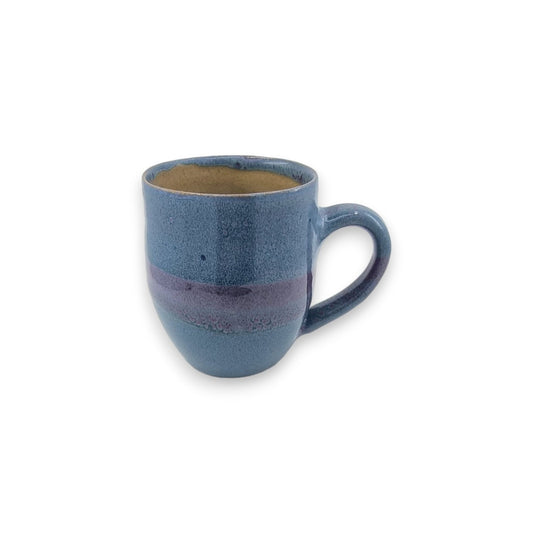 Mug - Small  - Blue with a Heather Stripe