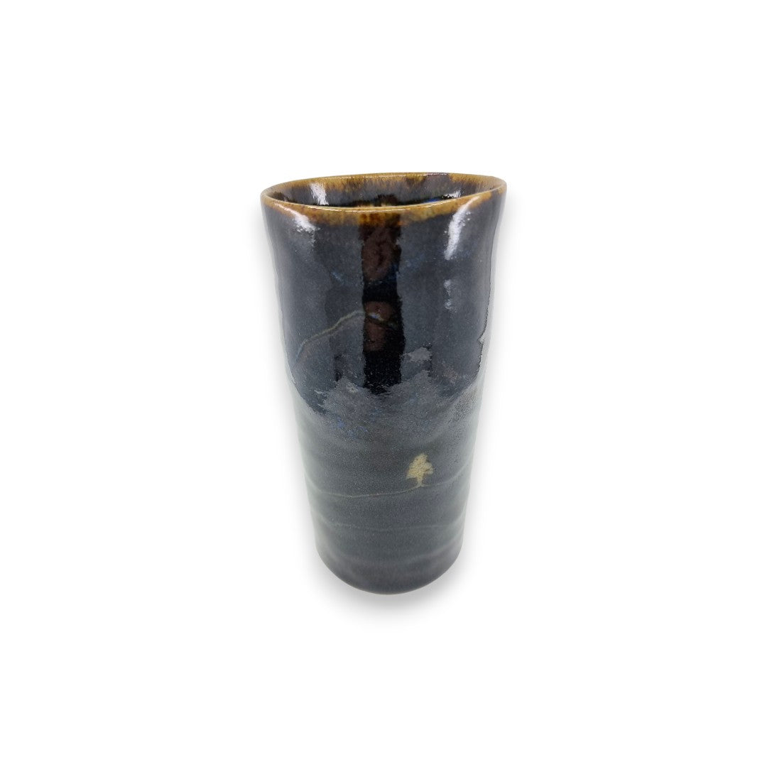 Vase - Black with Landscape