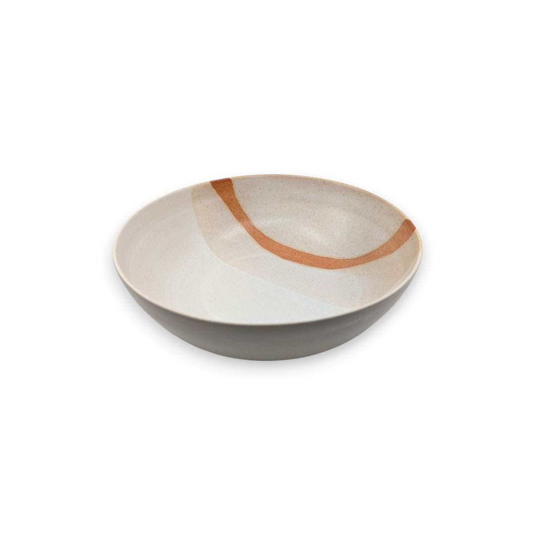 Pasta Bowl - Terracotta & Cream