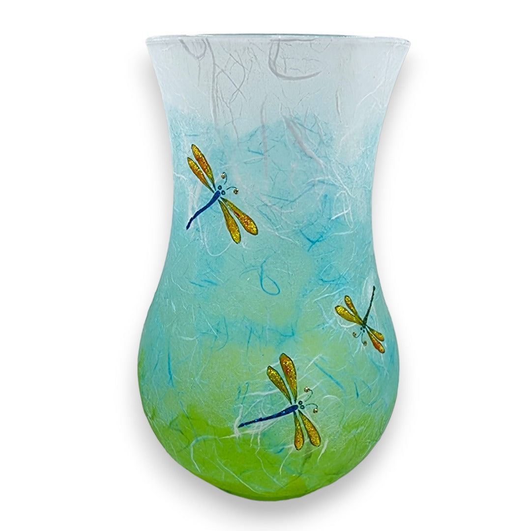 Dragonfly - Strawsilk Glass