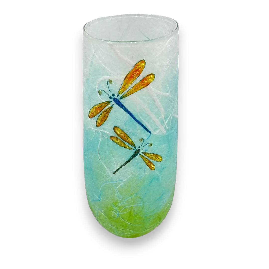 Dragonfly - Strawsilk Glass