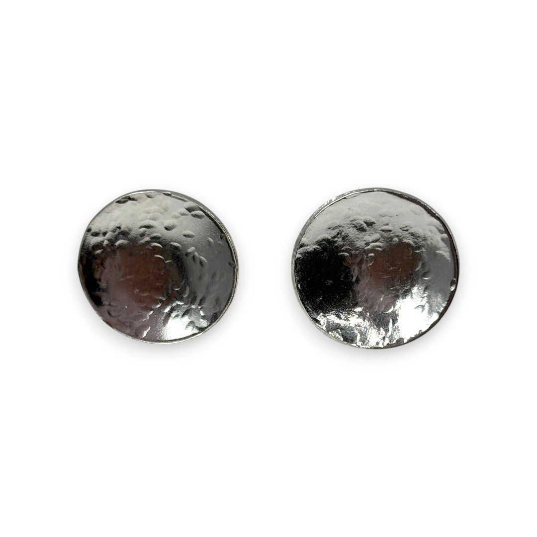 Stud - Silver Domed Earrings