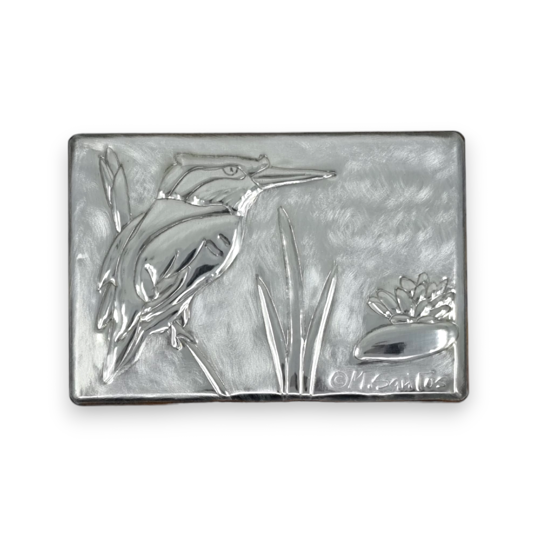 Kingfisher (2 section) - Wood and Pewter Box