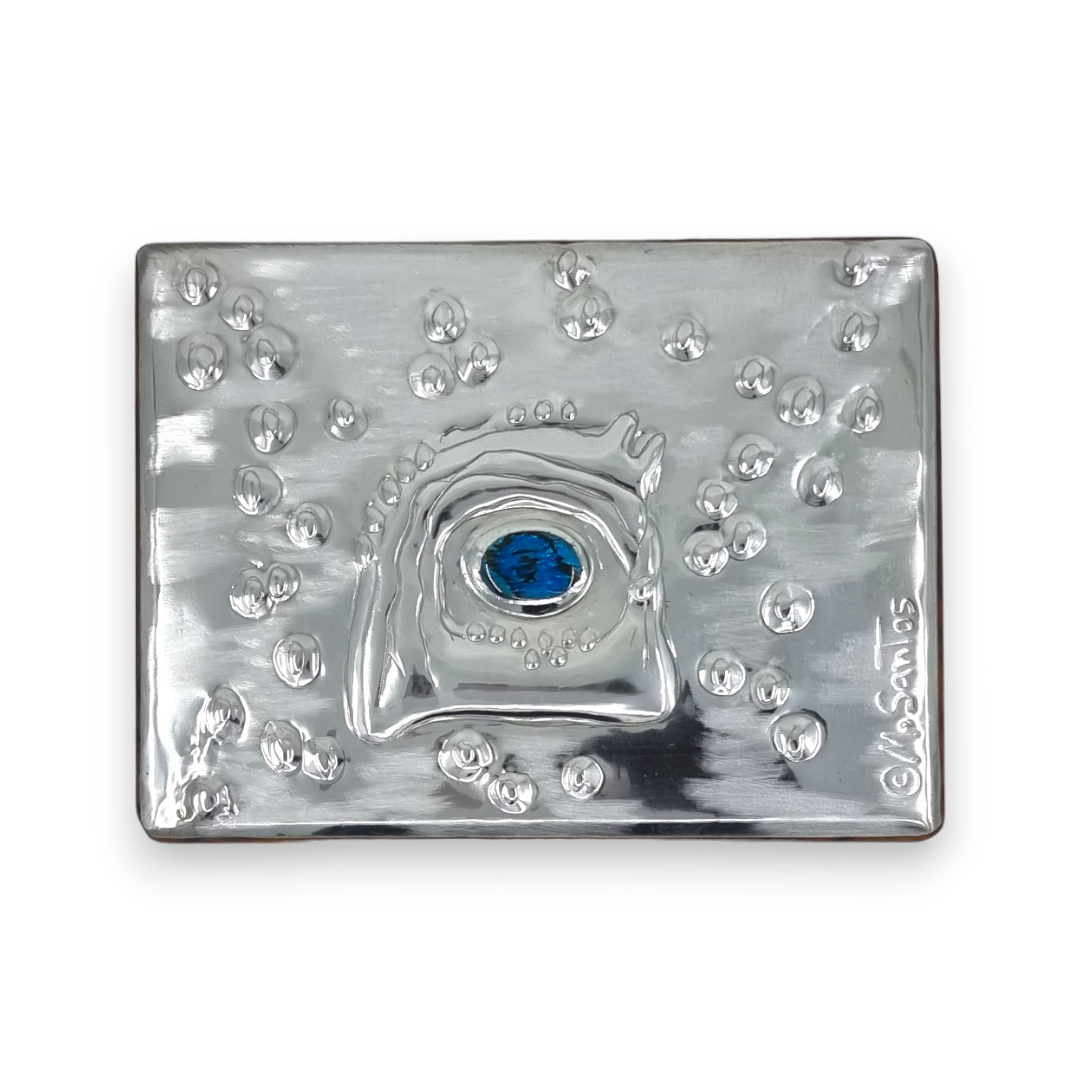 Water Splash (6 section) - Wood and Pewter Box