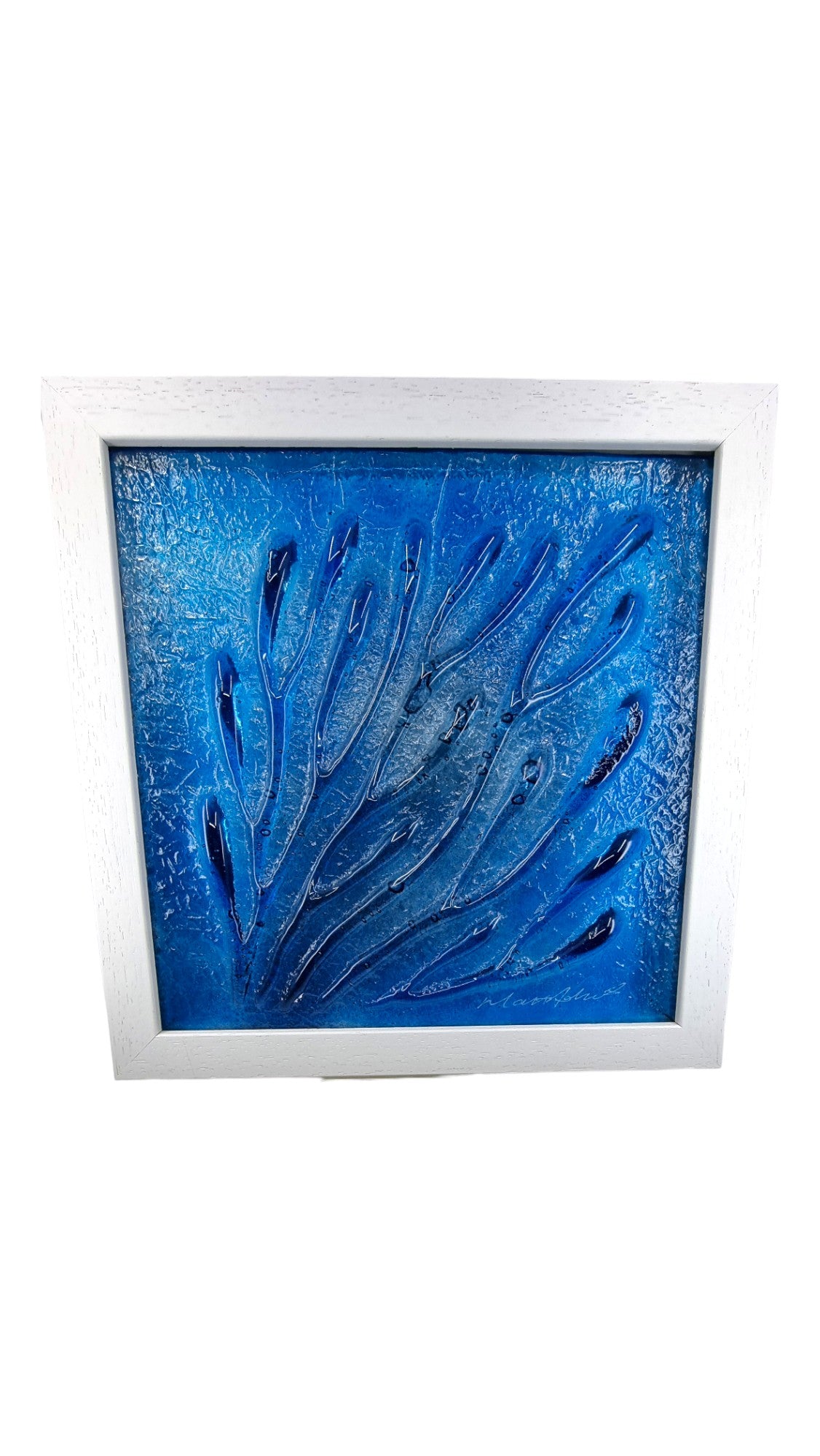 Framed - Coral - Fused Glass