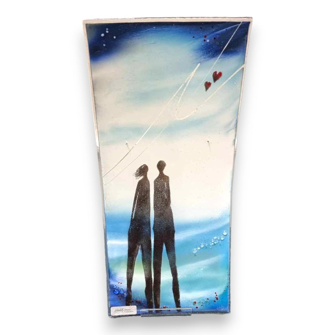 Glass Hanging - Large Curved Rectangle