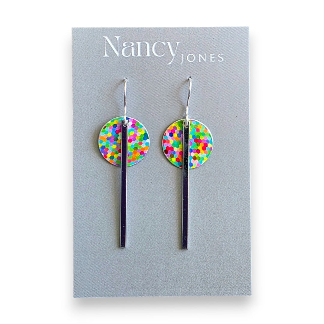 Speckled Lollipop - Drop Earrings