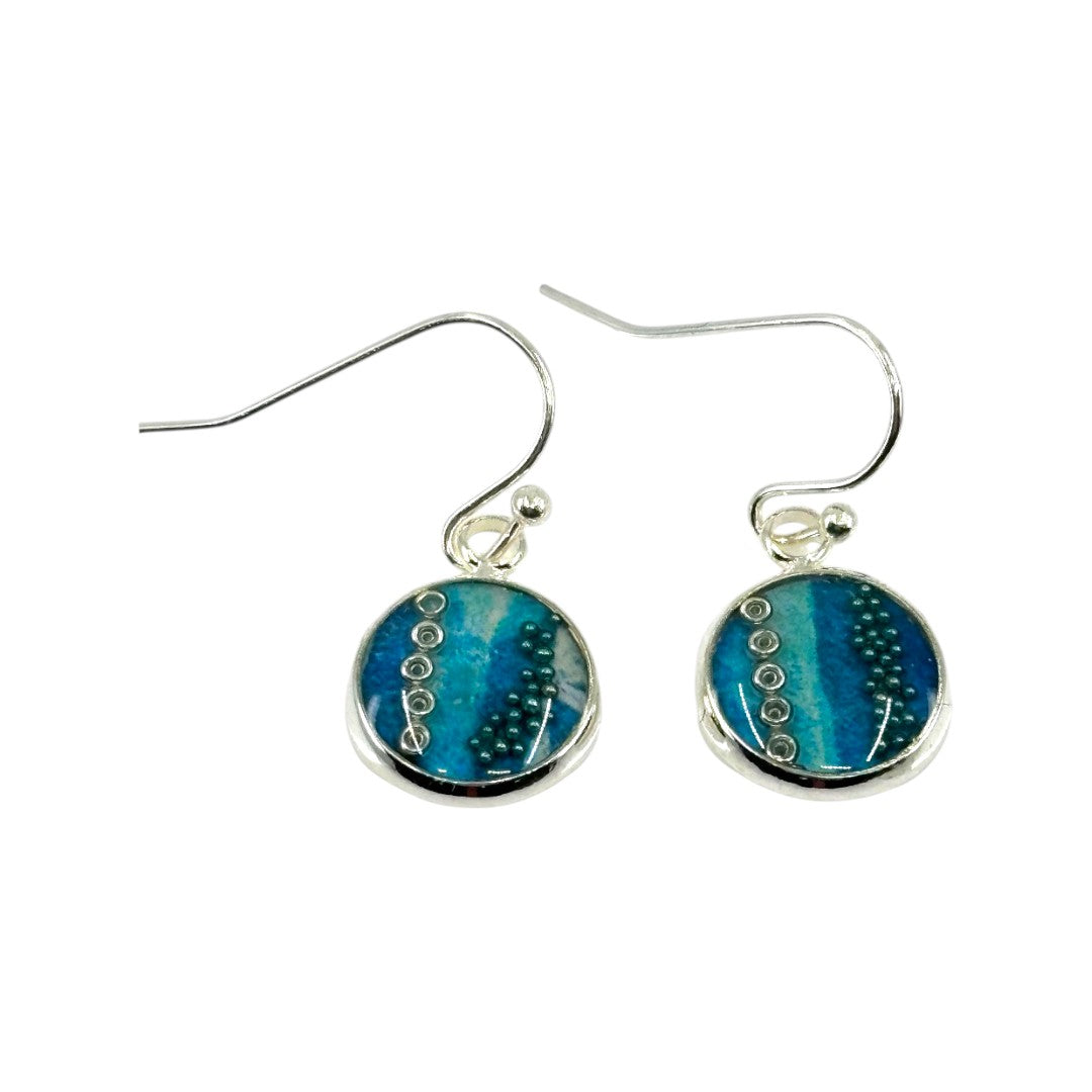 Drop Earrings - Turquoise and Silver