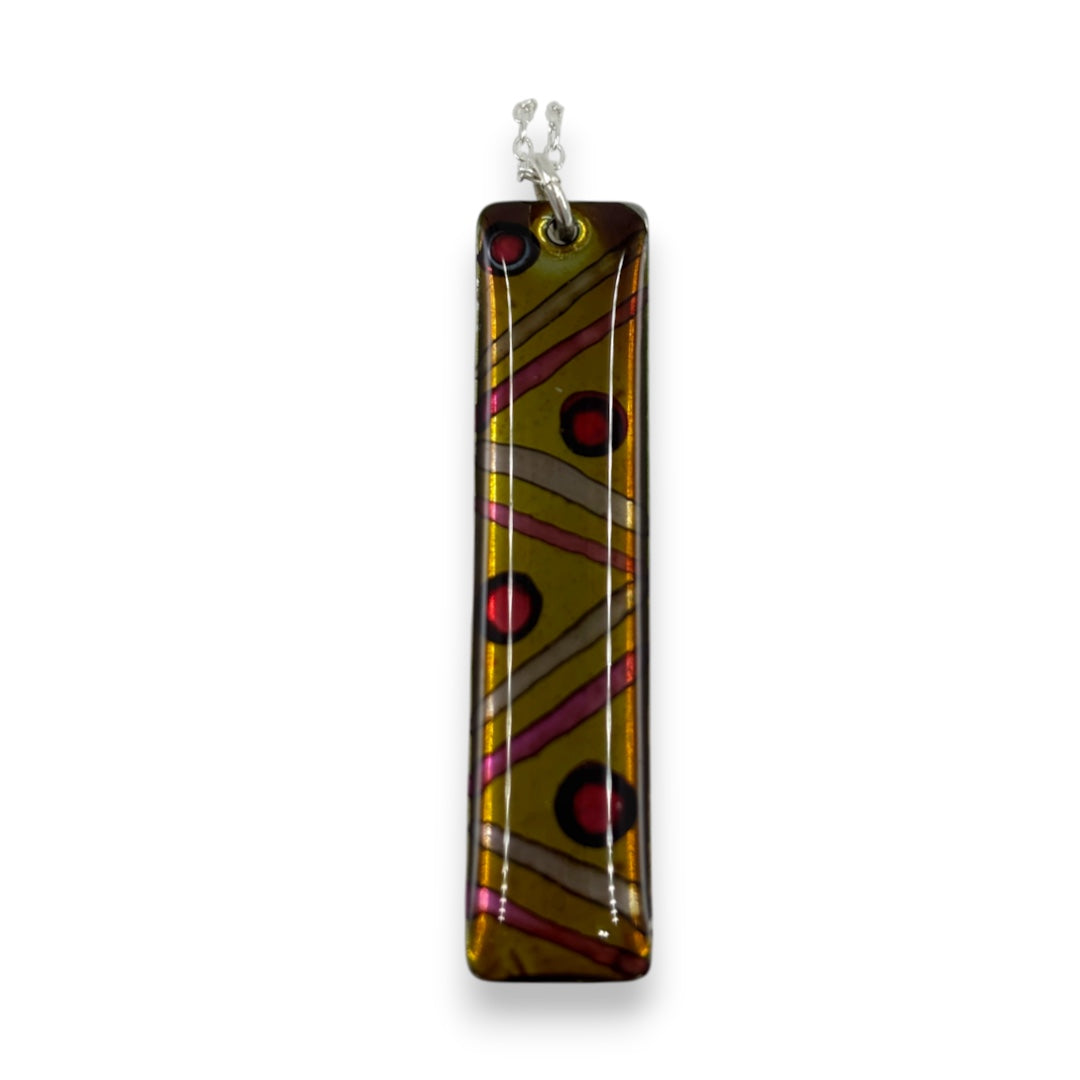Inky Pendant - Yellow & Red