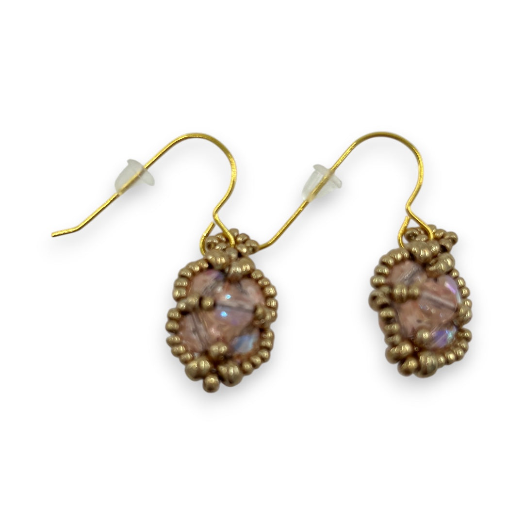 Ava - Earrings - Pink & Gold