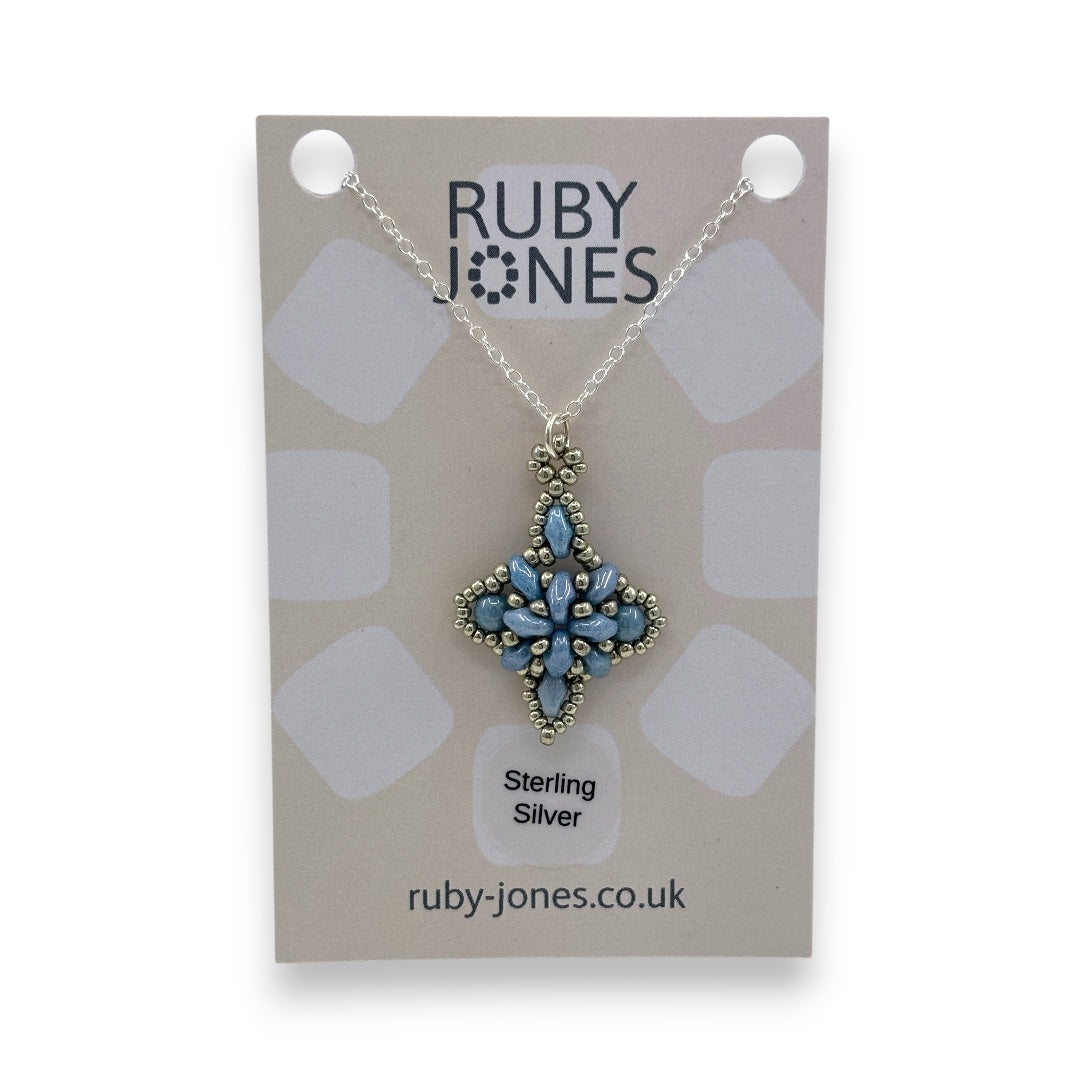 ESO Pretty - Pendant - Pale Blue & Pewter