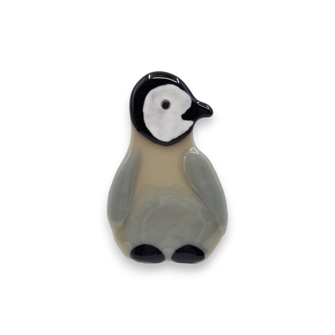 Penguin Family - Chick- Fused Glass