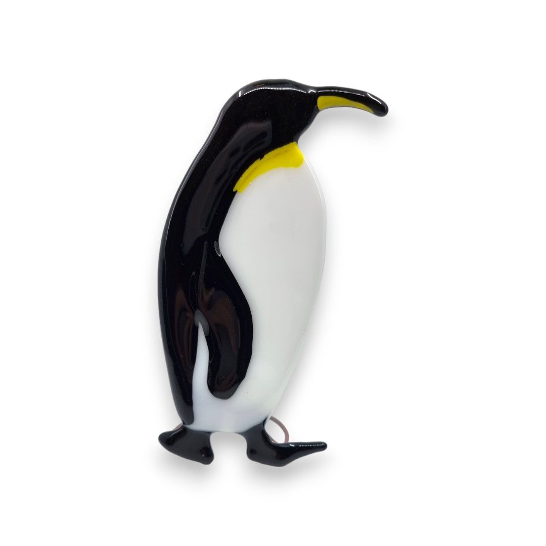 Penguin Family - Walking - Fused Glass