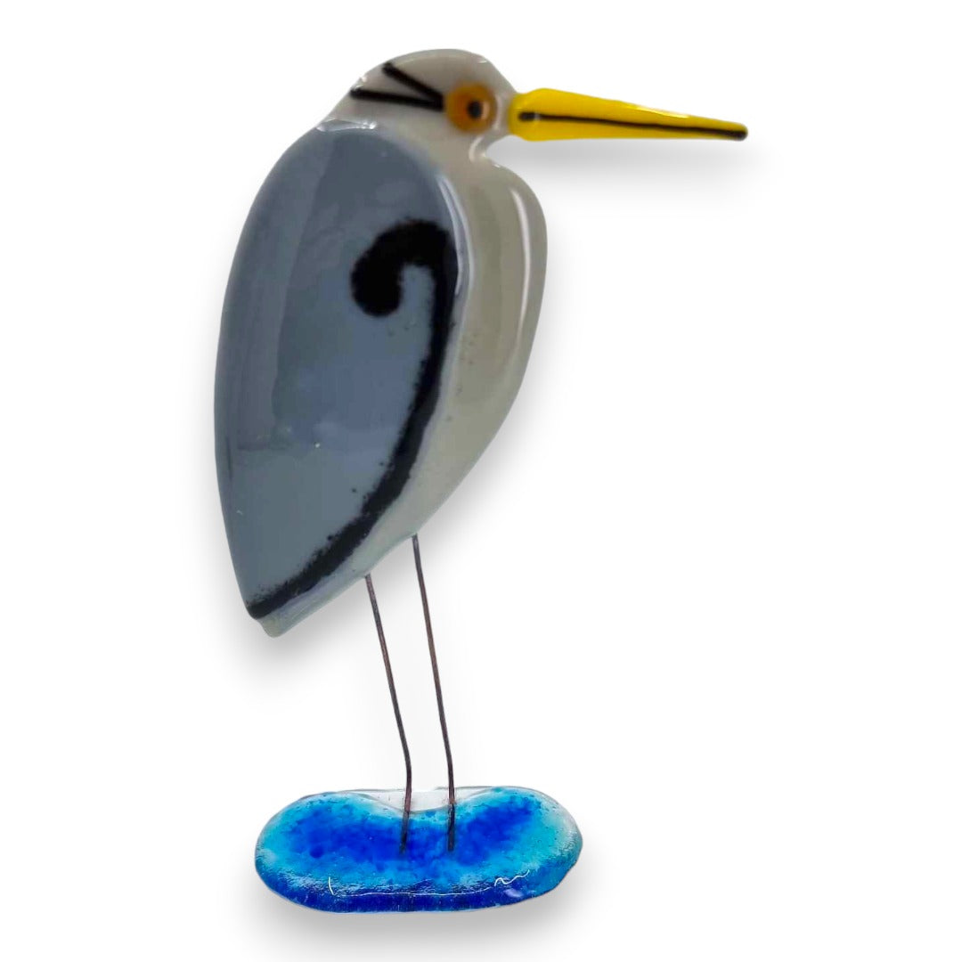 Heron - Fused Glass