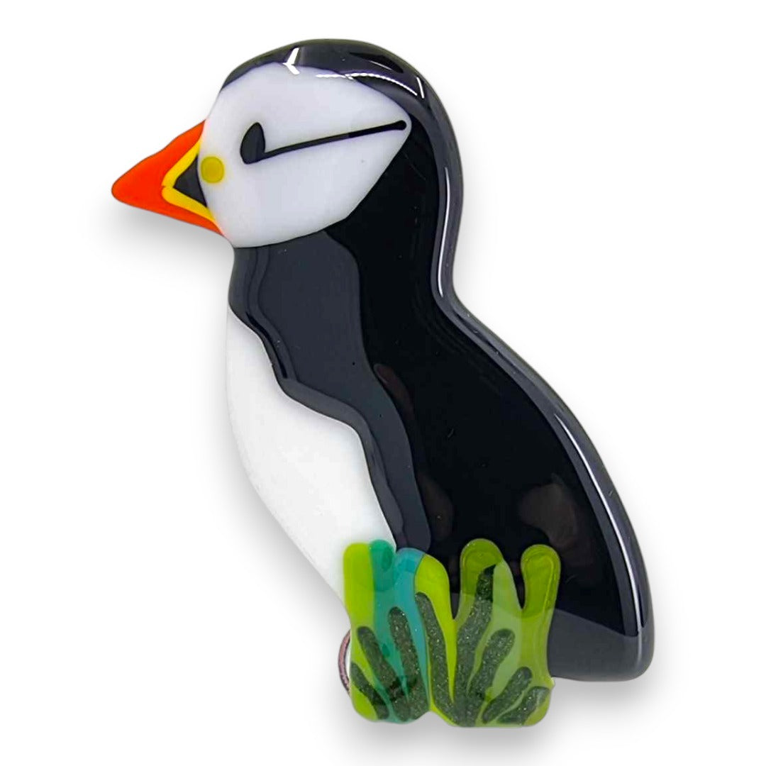Puffin - Fused Glass