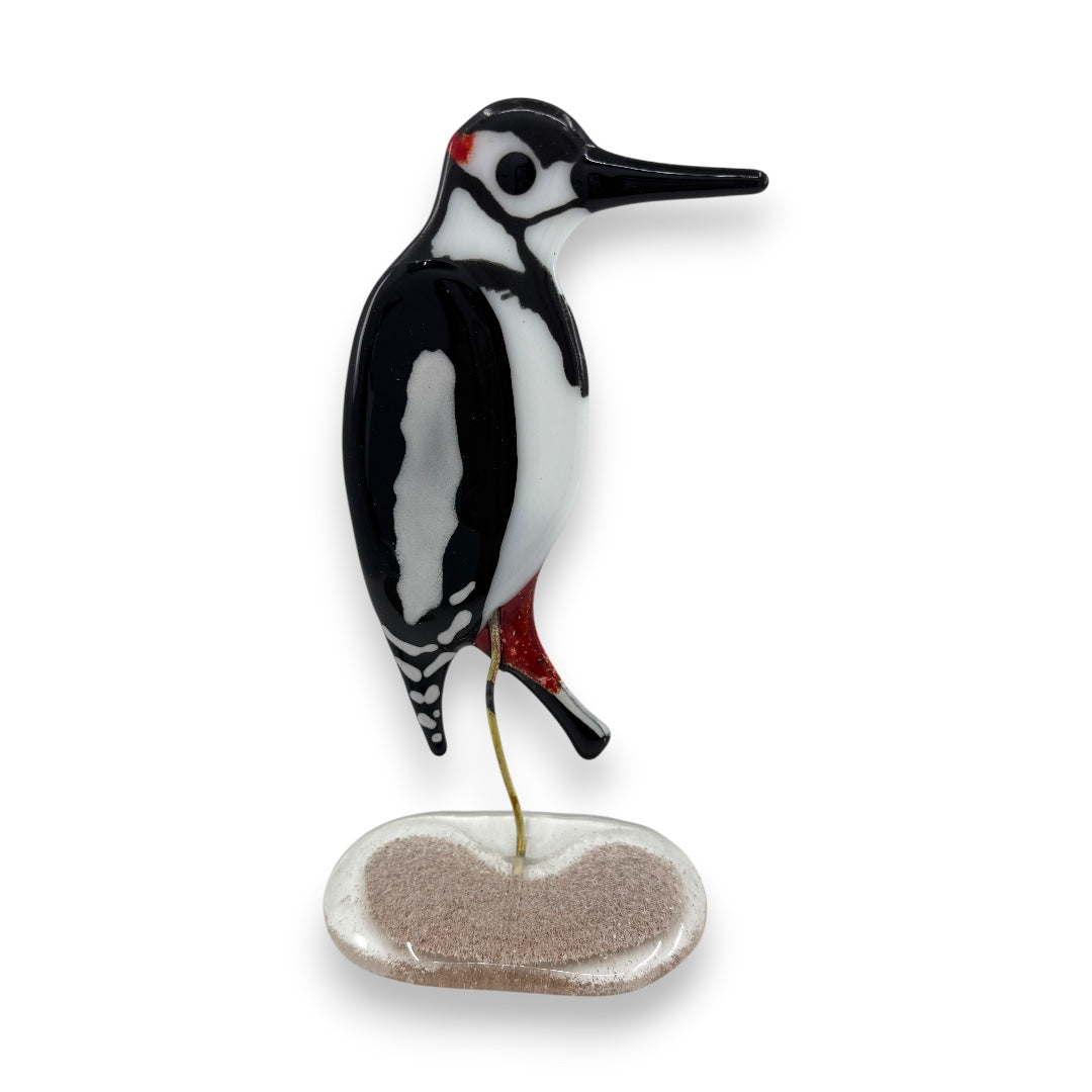 Woodpecker - Fused Glass