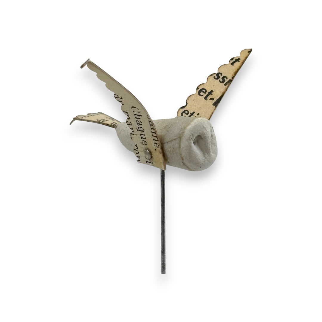 Ernest The Owl (ish) - Wood/Metal Sculpture