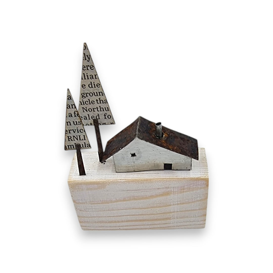 Home No 1 - Winter Collection - Wood/Metal Sculpture