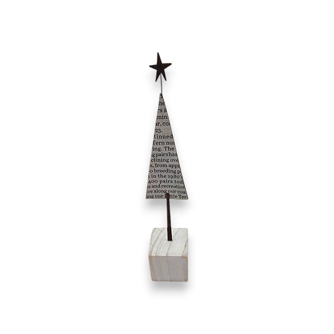 Paper Tree (large) - Winter Collection - Wood/Metal Sculpture
