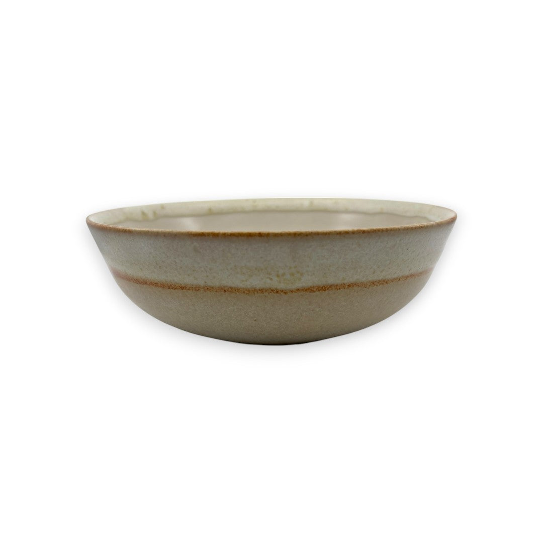 Pudding Bowl - Cream & Terracotta Stripe
