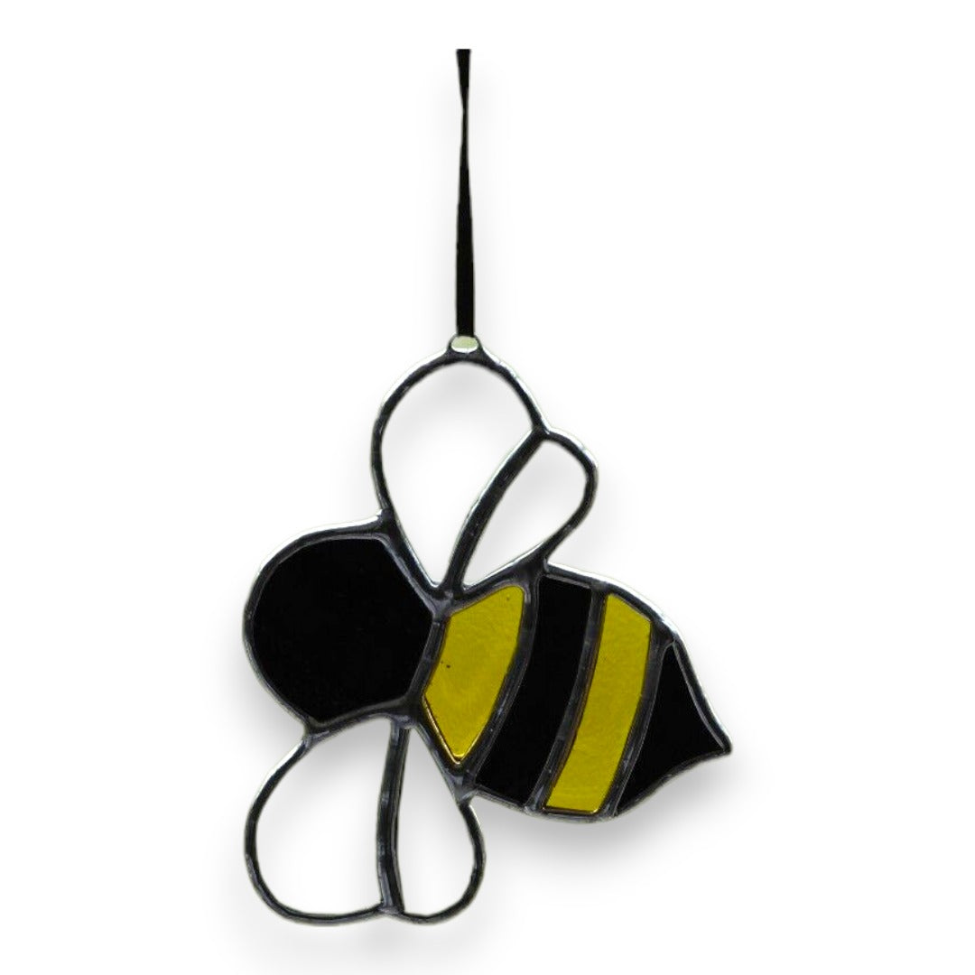 Bumble Bee (Short Wings) Hanger/Suncatcher - Stained Glass