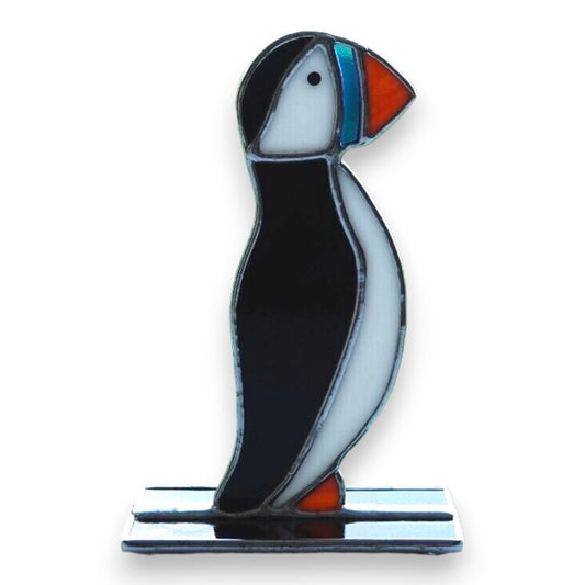 Freestanding Puffin - Stained Glass