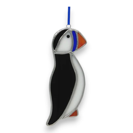 Puffin Hanger / Suncatcher - Stained Glass
