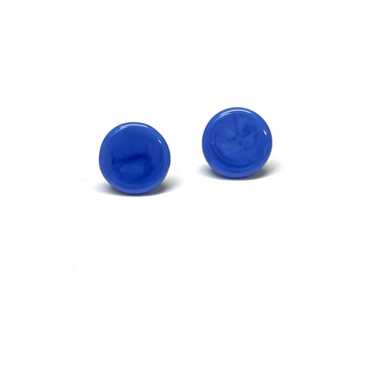 Pastille Stud Earrings - French Blue