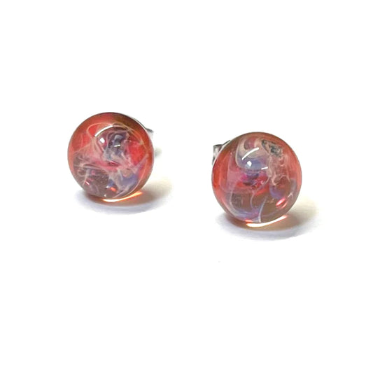 Celestial - Nebula Glass Stud Earrings