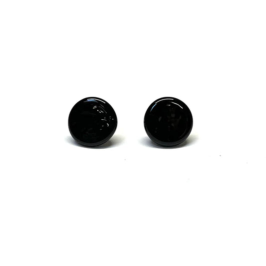 Pastille Stud Earrings - Black
