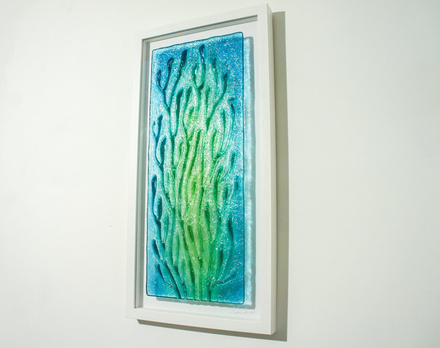 Framed - Coral - Fused Glass