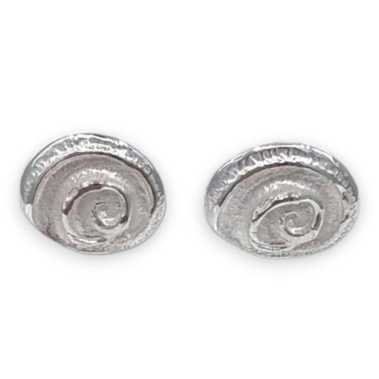 Spiral Shell Stud - Earrings