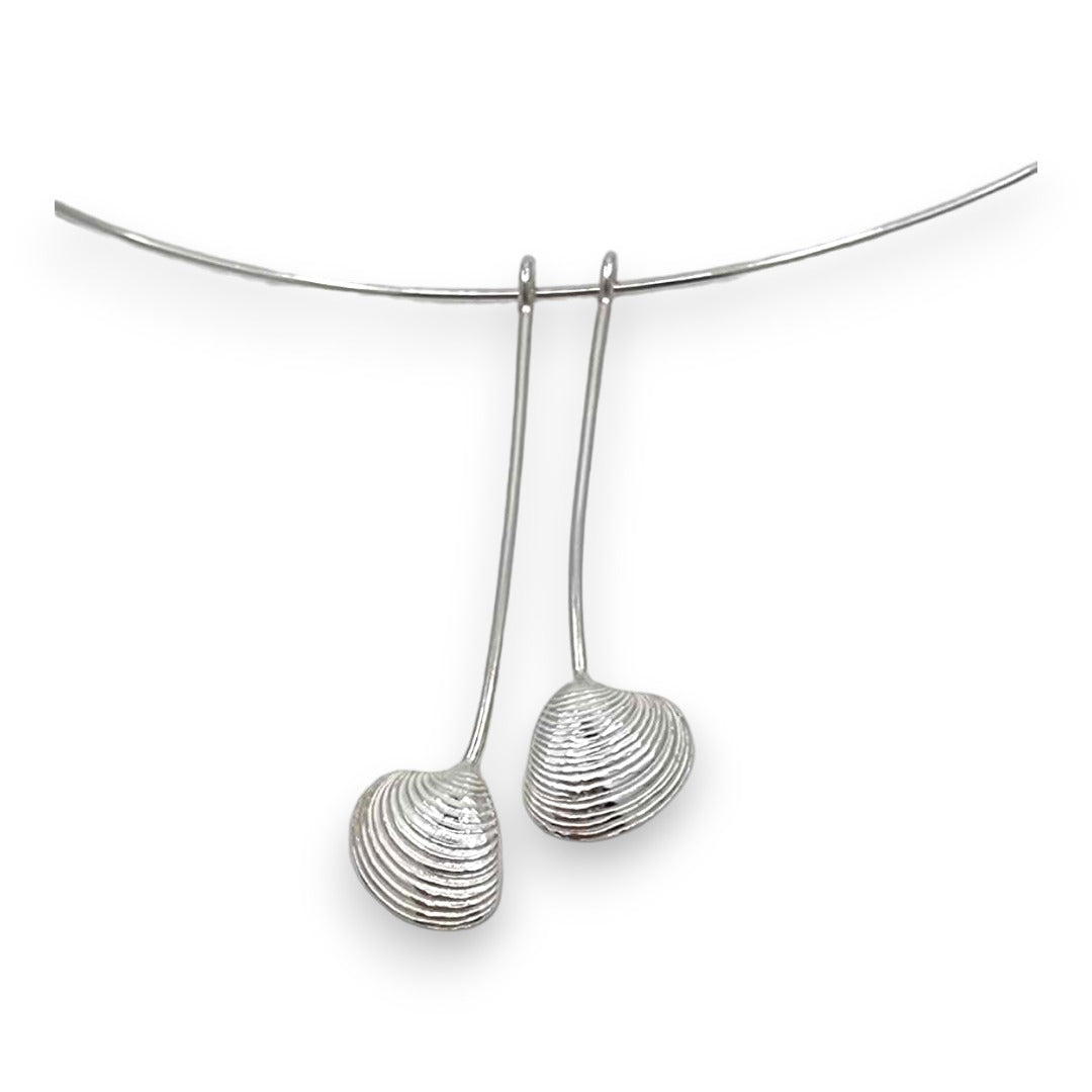 Venus Shell Wire Drop Pendant & Wire - Necklace