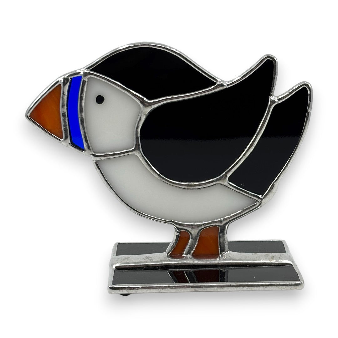 Freestanding Puffin - Stained Glass